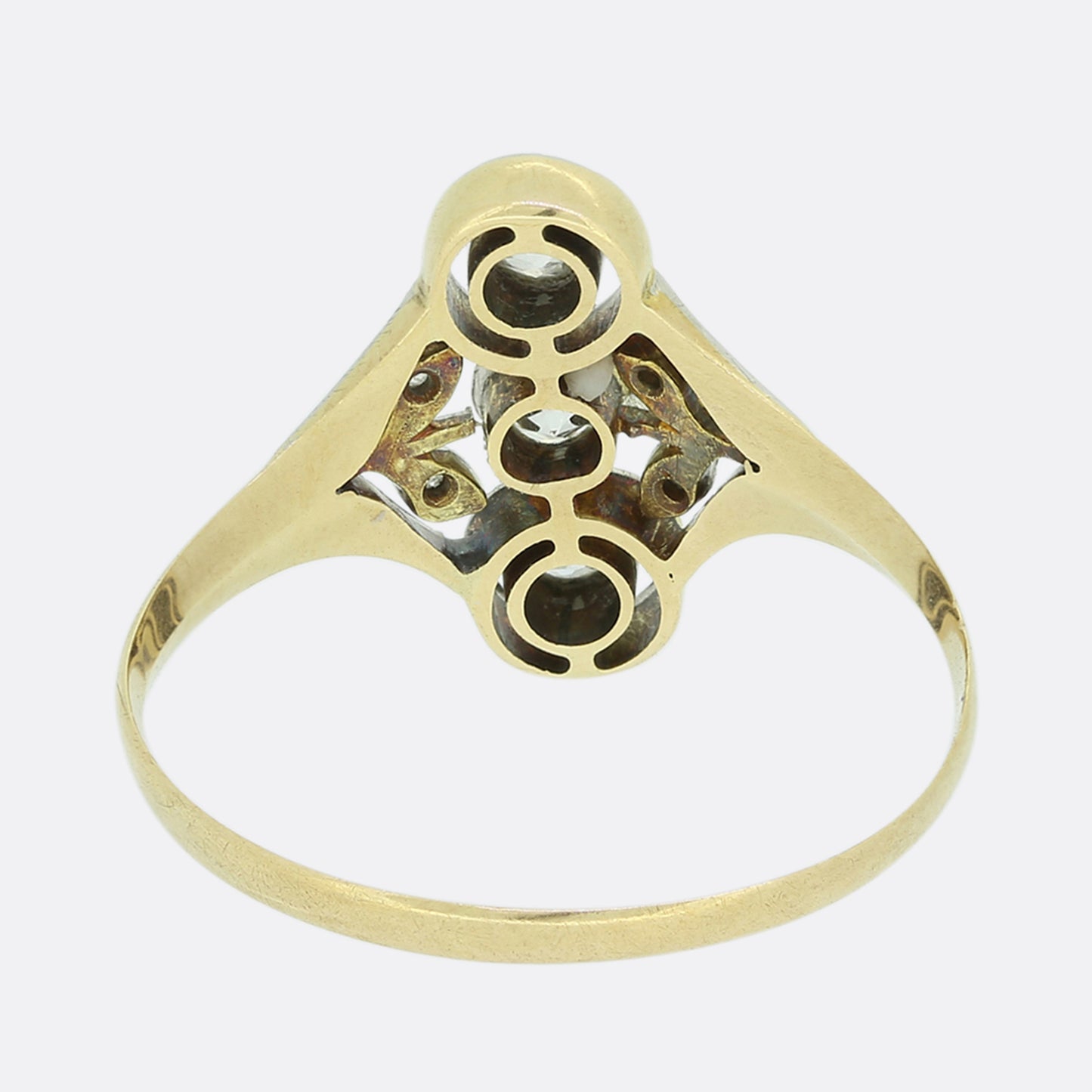 Edwardian Three-Stone Diamond Ring