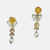 Victorian Diamond Bow Drop Earrings