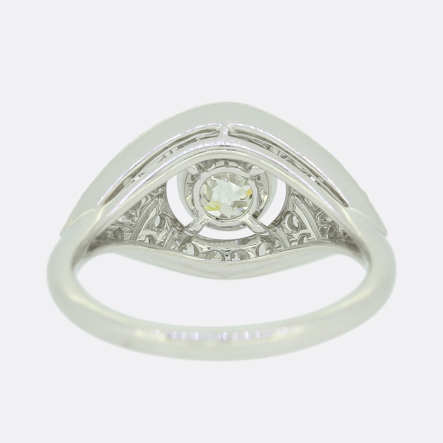 Art Deco Style Diamond Filigree Ring