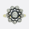 Victorian 0.85 Carat Old Cut Diamond Cluster Ring