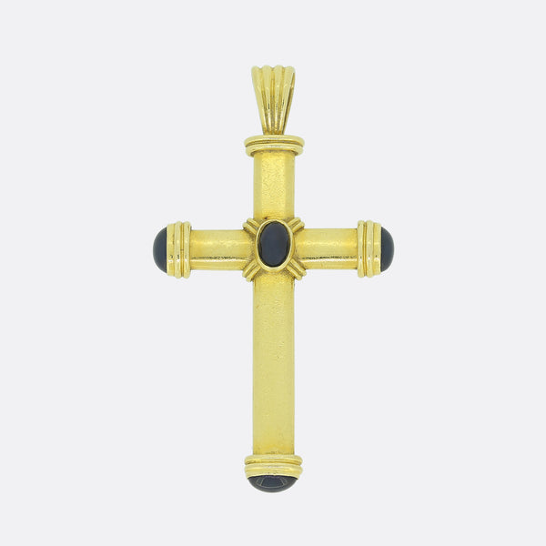 Theo Fennell Sapphire Cross Pendant