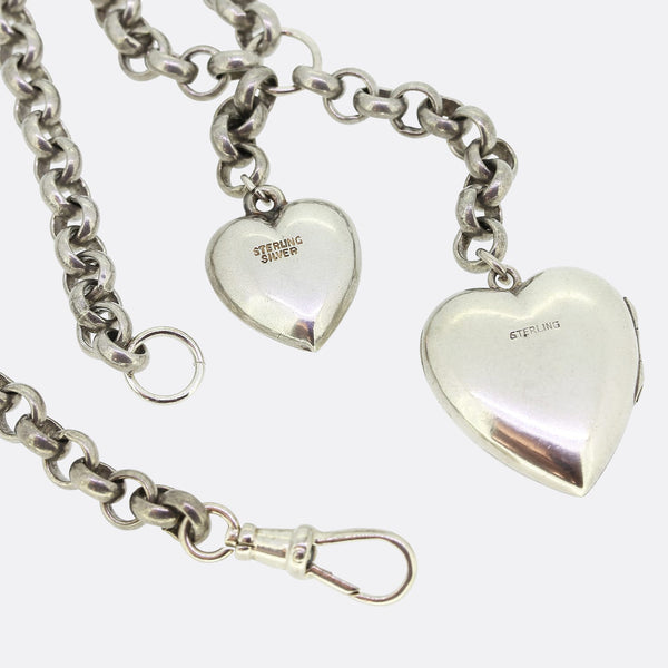 Vintage Heart Charm Necklace