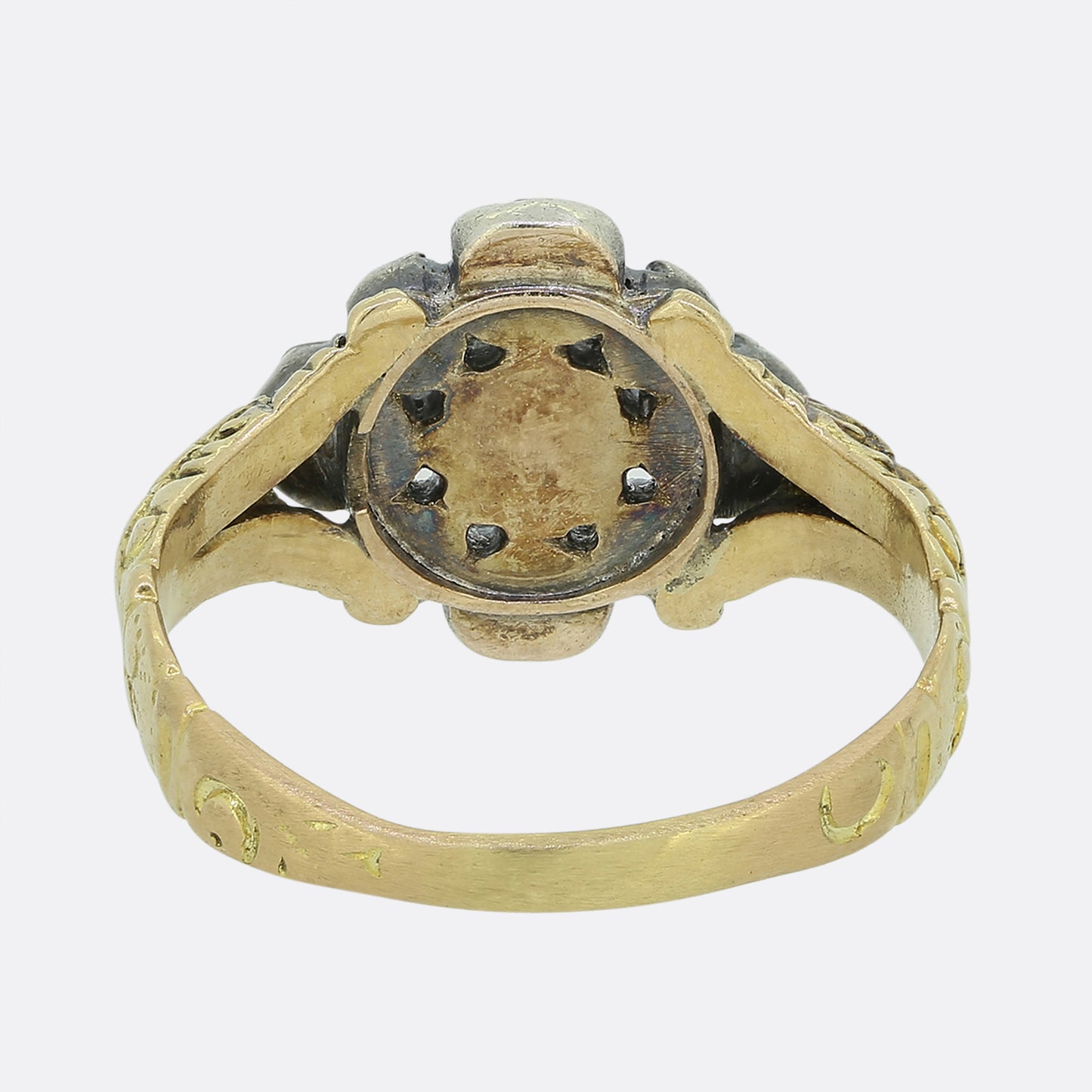 Georgian Old Cut Diamond Cluster Ring