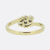 Vintage Three Stone 0.22 Carat Diamond Twist Ring