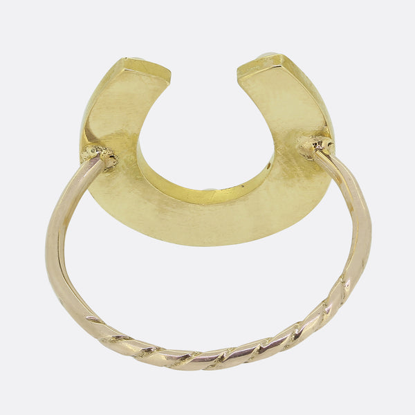 Victorian Pearl Horseshoe Ring