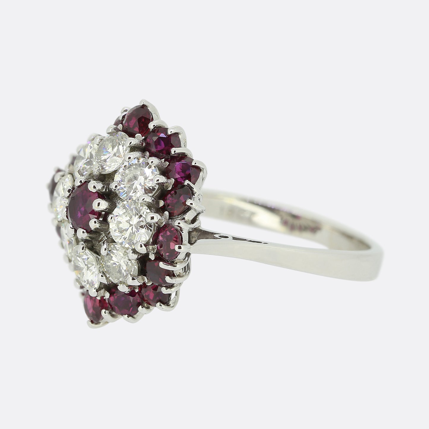 Vintage Ruby and Diamond Dress Ring