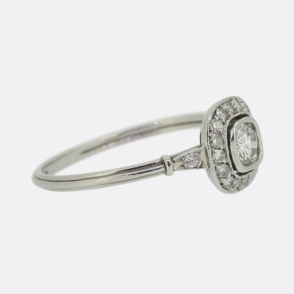 Vintage Diamond Halo Ring