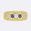 Victorian Sapphire and Diamond Five Stone Ring