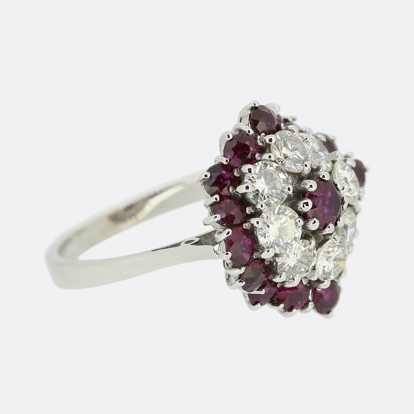 Vintage Ruby and Diamond Dress Ring