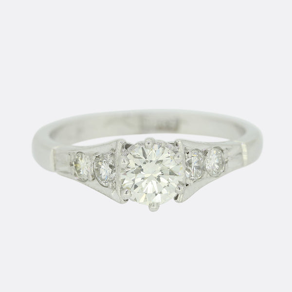 0.38 Carat Diamond Solitaire Engagement Ring