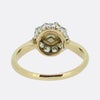Antique Natural Pearl and Diamond Cluster Ring