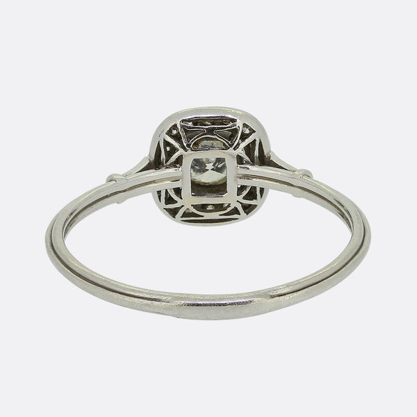 Vintage Diamond Halo Ring