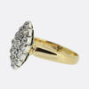 Edwardian 0.70 Carat Old Cut Diamond Navette Ring