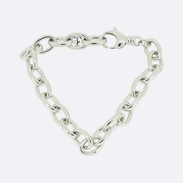 Theo Fennell Outline Large Link Charm Bracelet