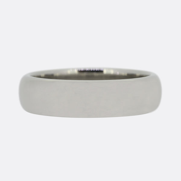 Tiffany and Co. Platinum 6mm Band Ring Size S (60)
