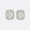 Wempe 0.84 Carat Emerald Cut 'One' Diamond Stud Earrings