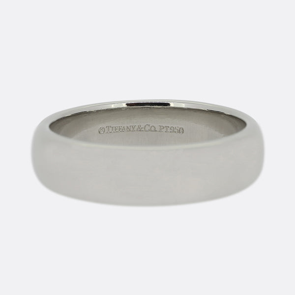 Tiffany and Co. Platinum 6mm Band Ring Size S (60)
