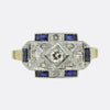 Art Deco Sapphire and Diamond Ring