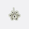 Maria Tash Invisible Diamond Threaded Stud Earring with Diamond Back