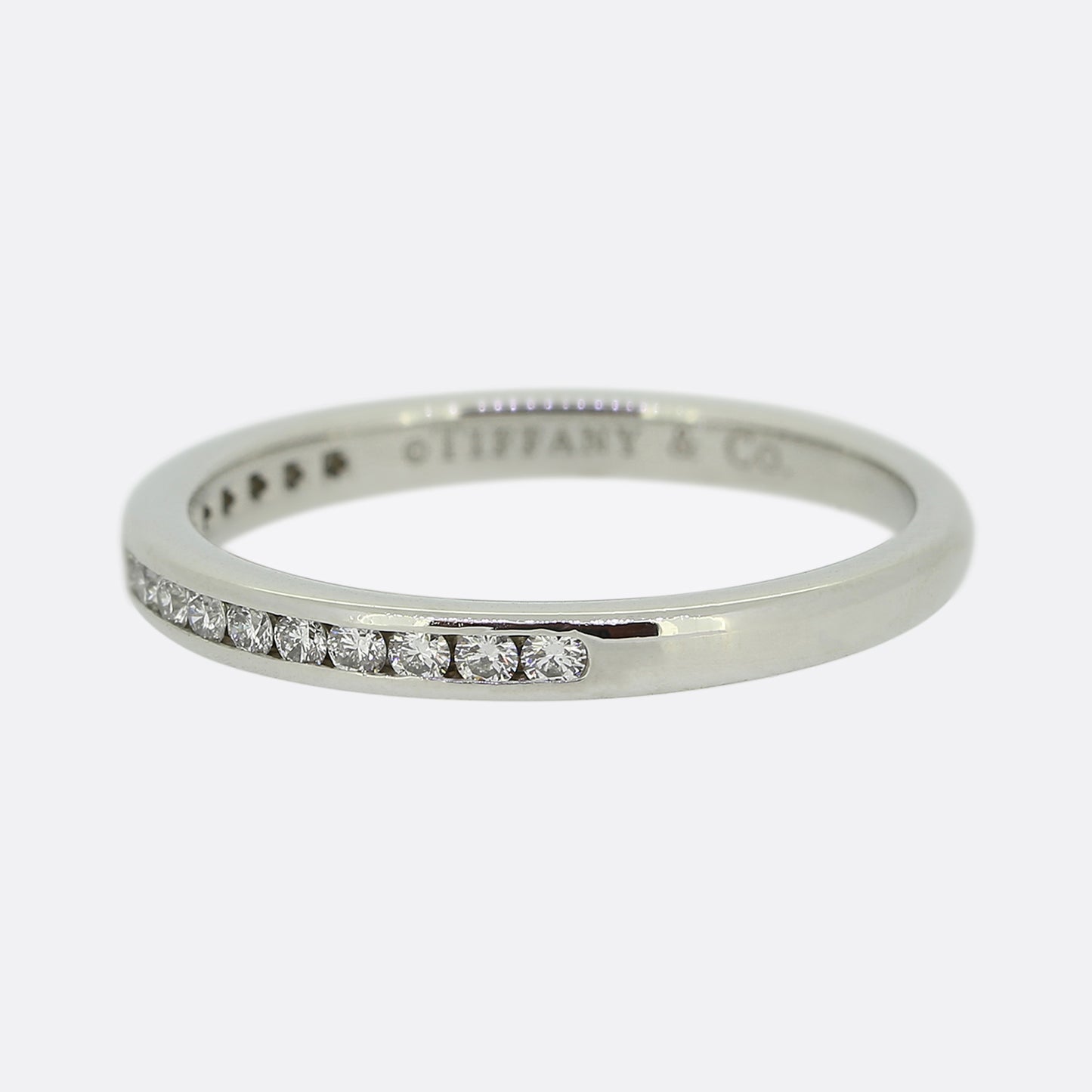 Tiffany & Co. 0.17 Carat Diamond Half Eternity Ring