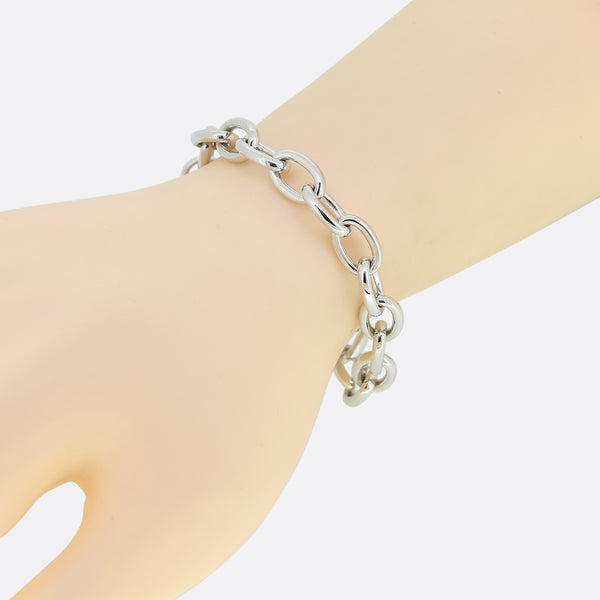 Theo Fennell Outline Large Link Charm Bracelet