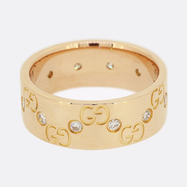 Gucci Diamond Icon Ring Size K (50)