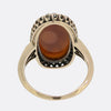 Antique French Cameo and Rose Cut Diamond Ring