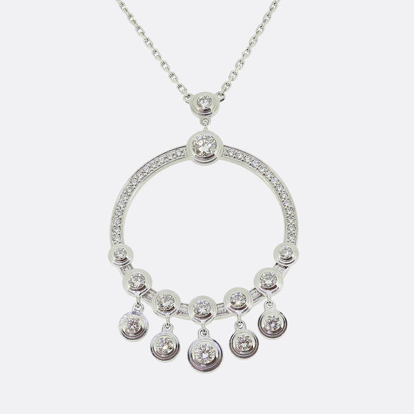 Cartier d'Amour Circular Drop Diamond Necklace