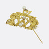 Victorian Pearl and Diamond Double Cherub Brooch