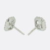 Wempe 0.84 Carat Emerald Cut 'One' Diamond Stud Earrings