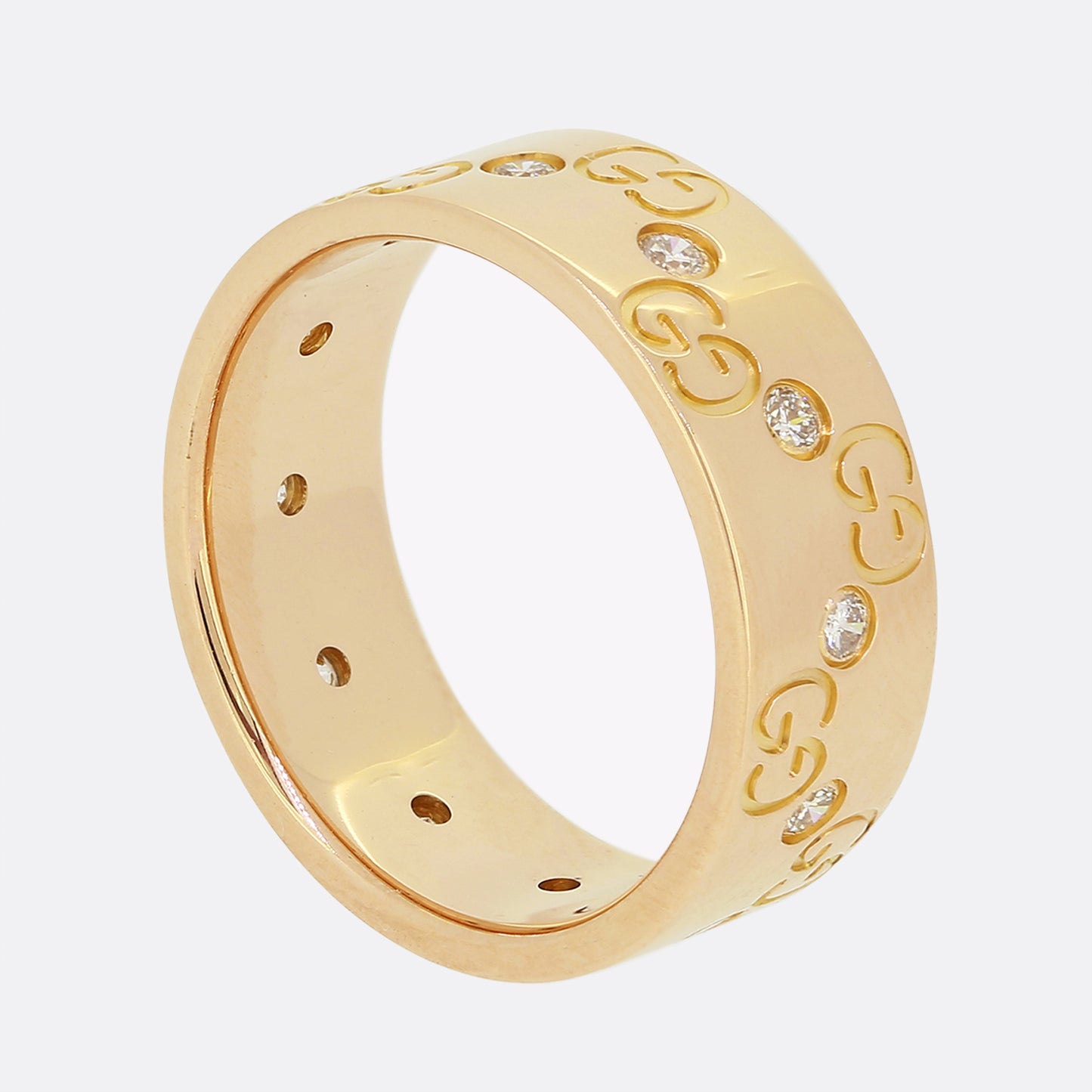 Gucci Diamond Icon Ring Size K (50)