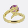 Vintage Purple Sapphire and Diamond Ring