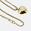 Vintage Ruby and Pearl Heart Pendant Necklace