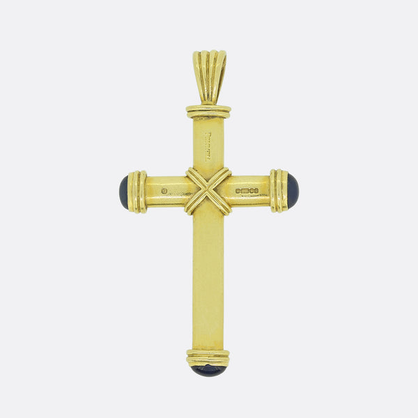 Theo Fennell Sapphire Cross Pendant