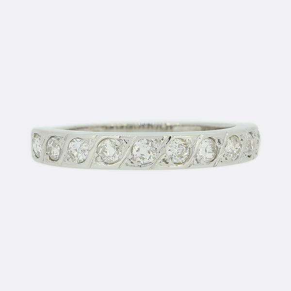 Vintage 0.40 Carat Diamond Eternity Ring Size O