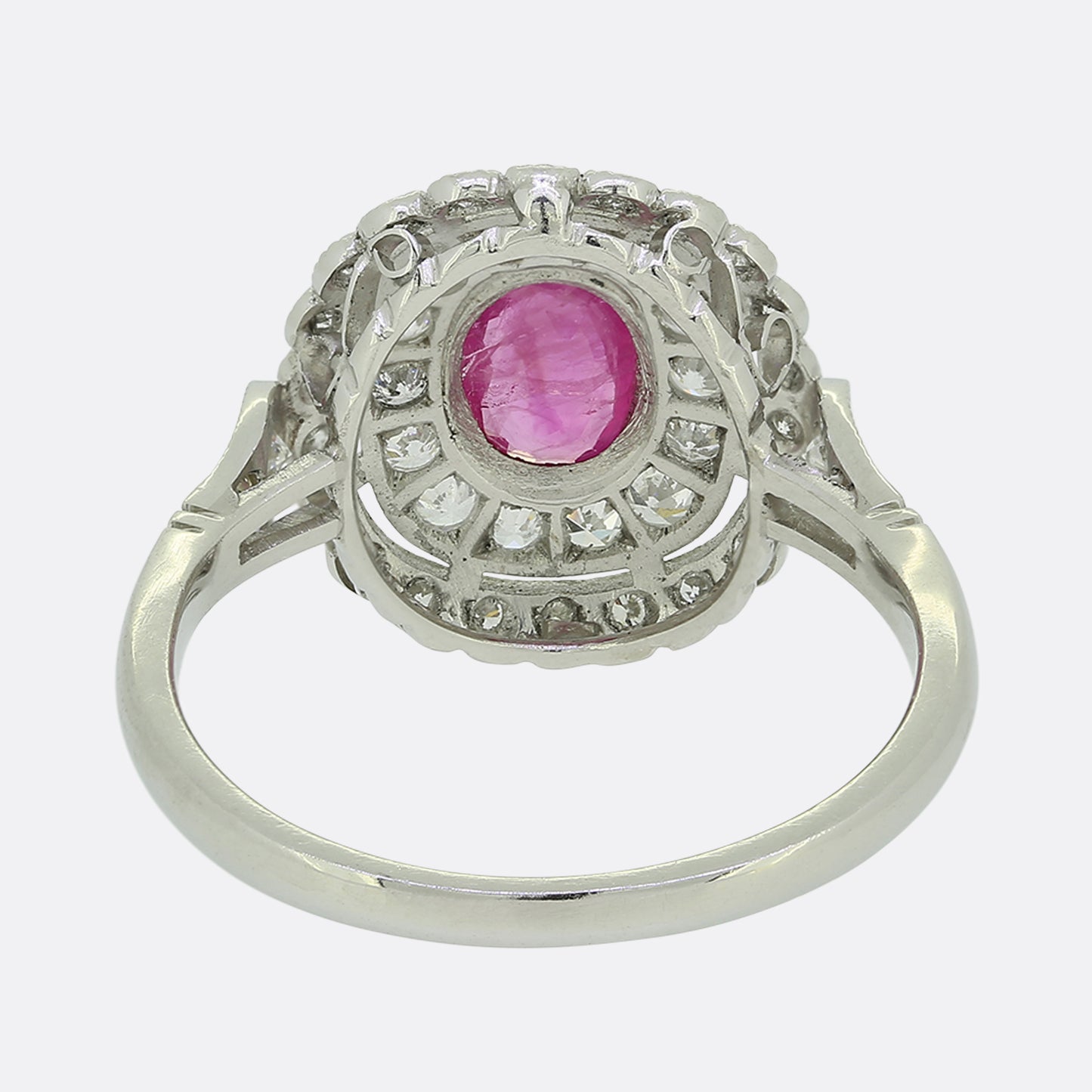 Art Deco Style Ruby and Diamond Ring