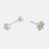 Maria Tash Invisible Diamond Threaded Stud Earring with Diamond Back