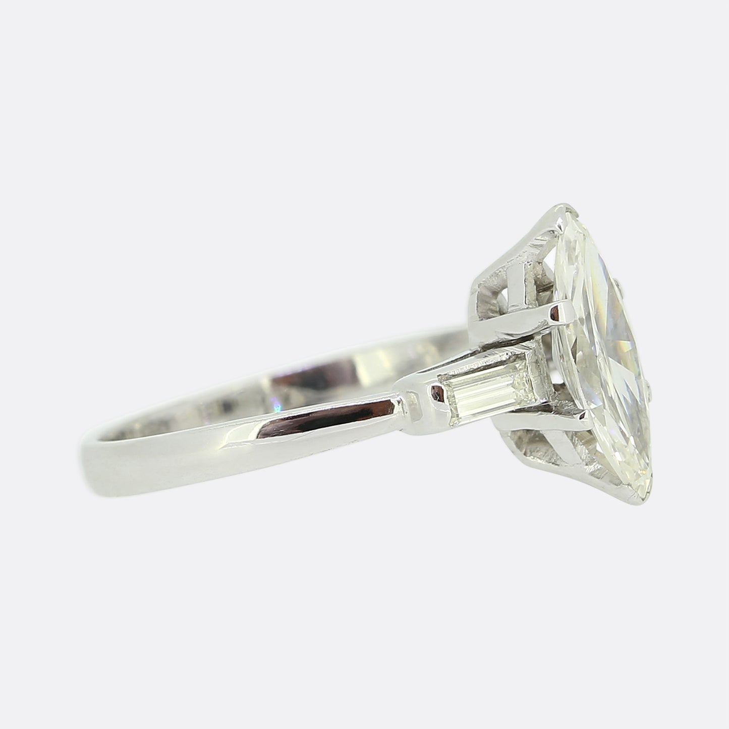 1.00 Carat Marquise Cut Diamond Engagement Ring