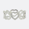 Tiffany & Co. Diamond Open Loving Heart Ring Size M
