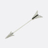 Art Deco Sapphire and Rose Cut Diamond Jabot Arrow Pin