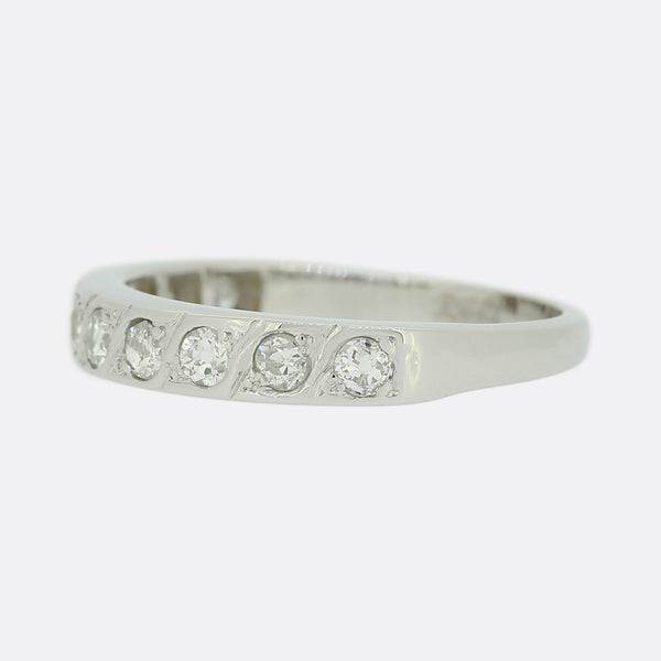 Vintage 0.40 Carat Diamond Eternity Ring Size O