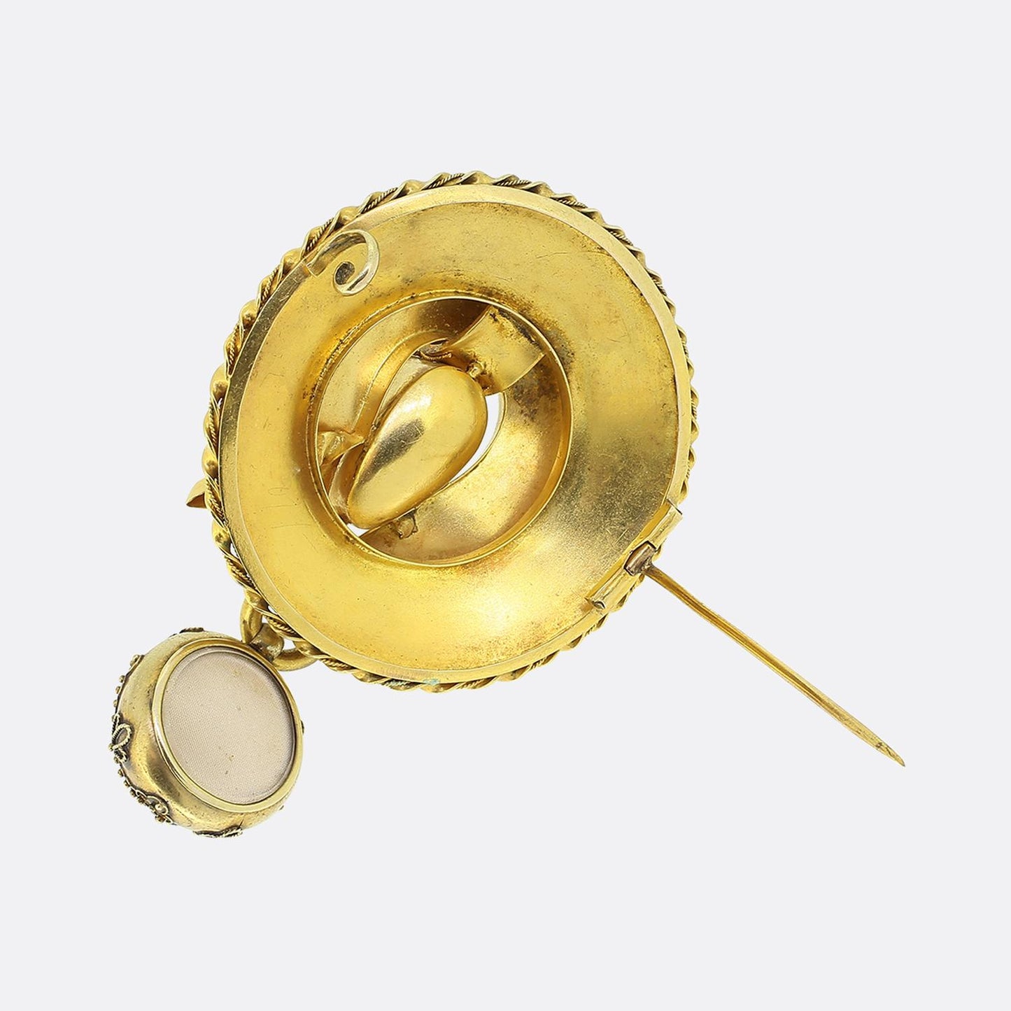 Victorian Carbuncle Brooch