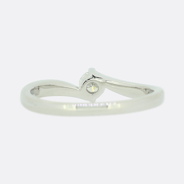 0.25 Carat Diamond Crossover Ring