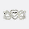 Tiffany & Co. Diamond Open Loving Heart Ring Size M