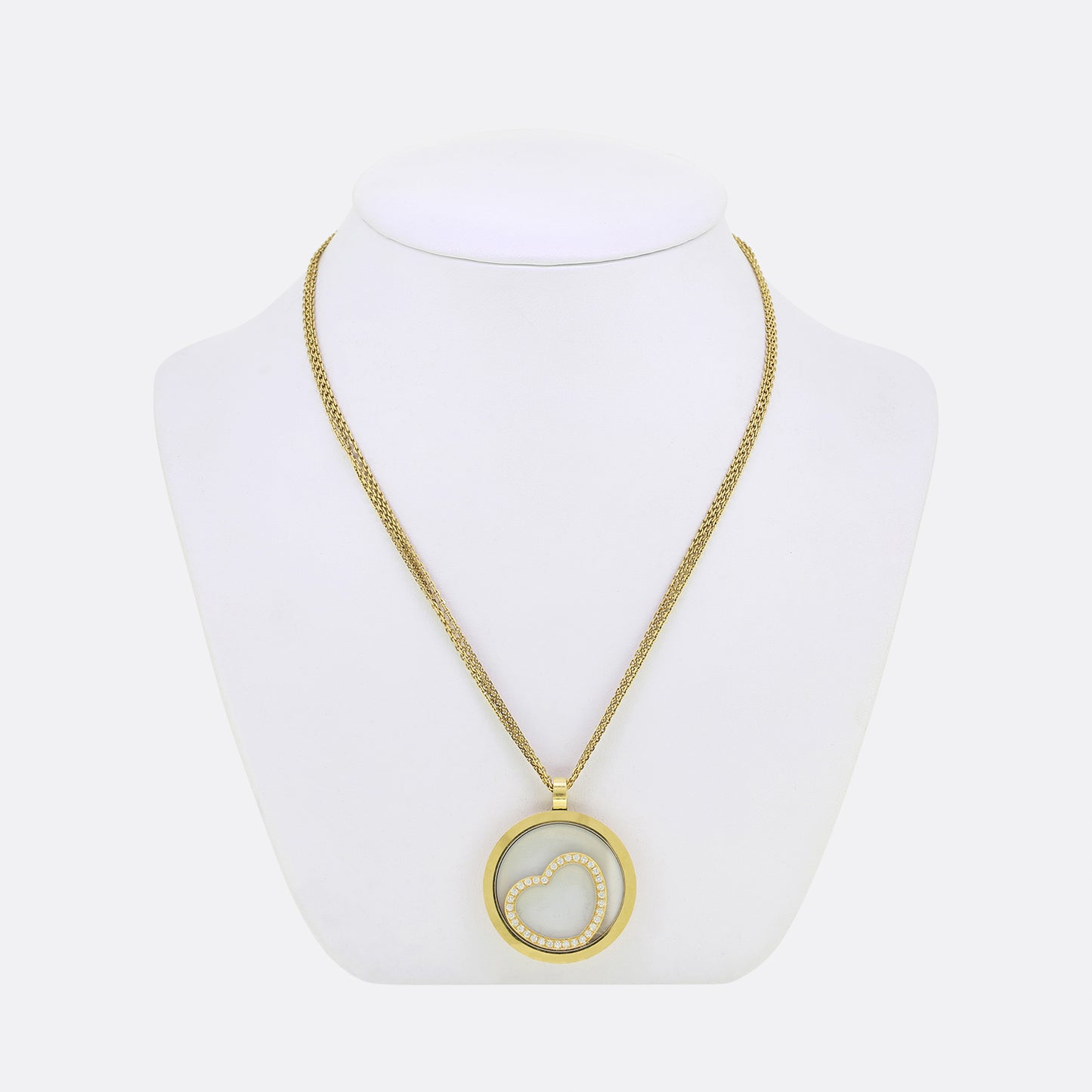 Chopard Happy Spirit Floating Heart Diamond Necklace