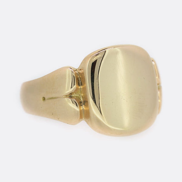 Edwardian Plain Signet Ring