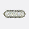 Edwardian Pearl and Diamond Cluster Ring