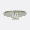 Tiffany & Co. 0.88 Carat Lucida Cut Diamond Solitaire Ring