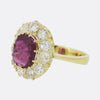 Vintage Ruby and Diamond Cluster Ring