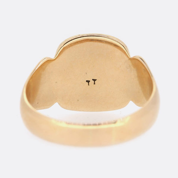 Edwardian Plain Signet Ring